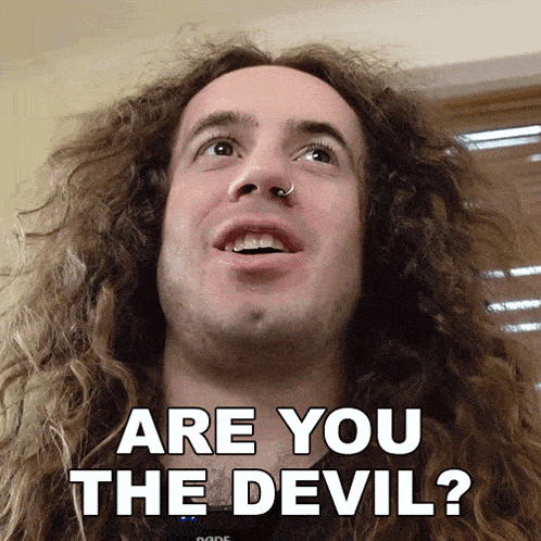 Are You The Devil Bradley Hall GIF - Are You The Devil Bradley Hall Are You Satan GIFs
