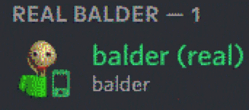 Bald Balder GIF - Bald Balder Real Baldi GIFs