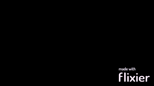 a man wearing sunglasses and a denim jacket is standing in front of a pink and black background that says flixier