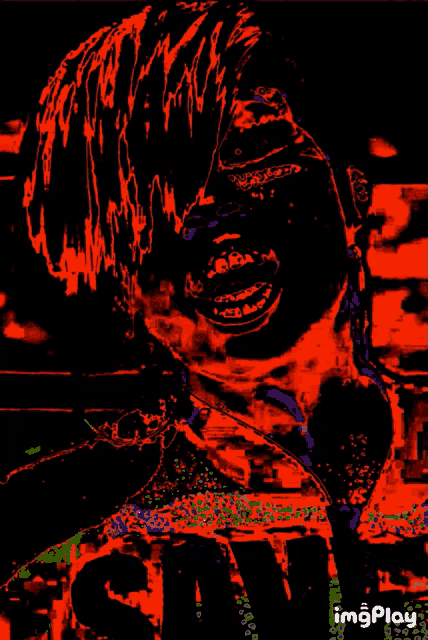 a painting of a person with the word gif on the bottom right