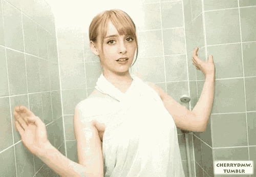 Girl Modeling GIF - Girl Modeling Bathroom Pose GIFs