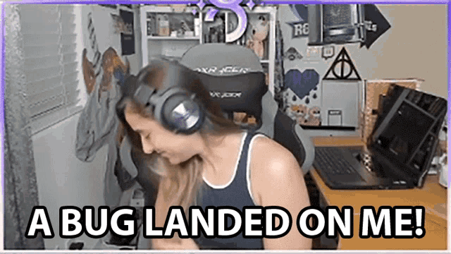 A Bug Landed On Me Insects GIF - A Bug Landed On Me Insects Random Insect GIFs