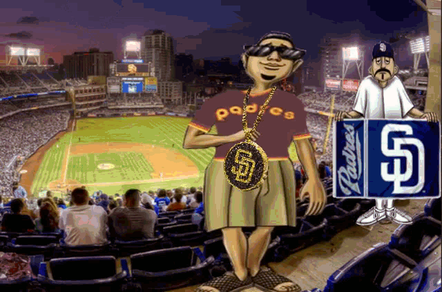 Lets Go Padres San Diego Padres GIF - Lets Go Padres San Diego Padres Sd Swag Chain GIFs