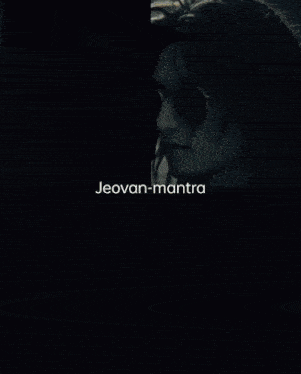 a man and a woman wearing sunglasses are standing next to each other with the words jeovan mantra above them