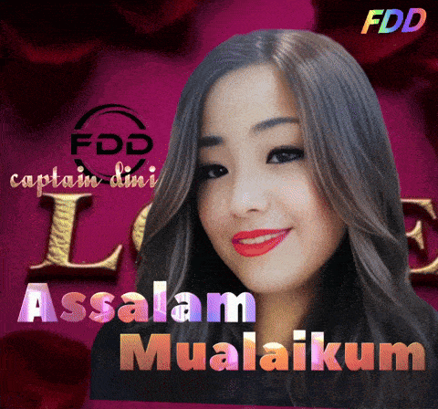 a picture of a woman with the words assalamu mualaikam