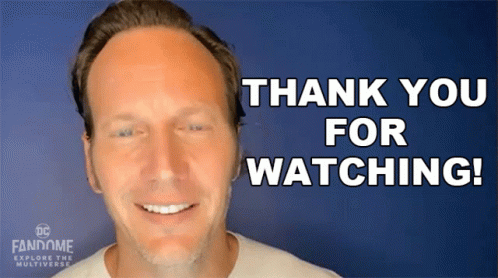 Thank You For Watching Patrick Wilson GIF - Thank You For Watching Patrick Wilson Dc Fandome GIFs
