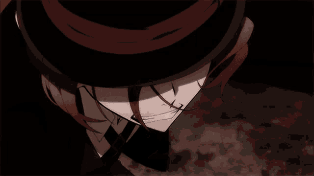 a close up of a person with red hair and a hat