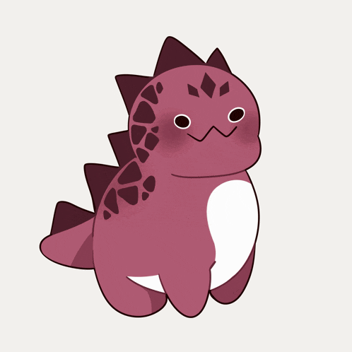 a cartoon drawing of a dinosaur with the word rawr above it