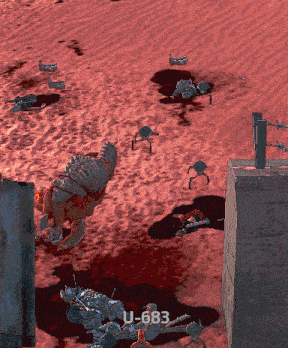 a screenshot of a video game with u-683 written on the bottom