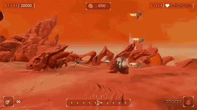 a video game with a score of 21000 and 8000 lives