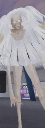 a cartoon character is standing in front of a sign that says ' yogurt '