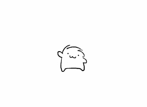 a black and white drawing of a hedgehog with a thumbs up sign