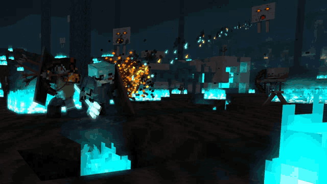 a screenshot of a video game with a skeleton and a ghost
