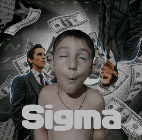 a poster for the movie sigma shows a boy making a funny face