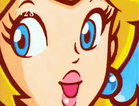 a close up of a cartoon character 's face shows the time as 7:28