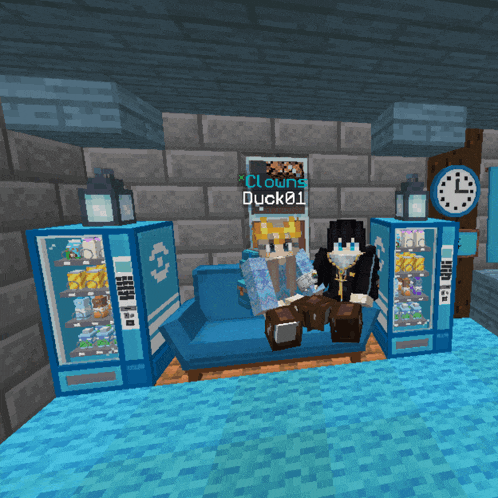 a screenshot of a video game with clowns duck01