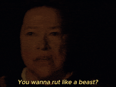 a woman says " then we 're gonna treat ya like one " in the dark
