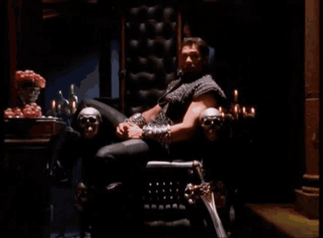 a man sits in a chair with the words there 's a place for her here behind him