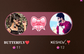 a picture of a girl and a picture of a man with butterfly 11 and keshav 12