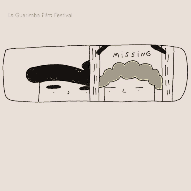 a poster for the la guarimba film festival with a drawing of a man and woman
