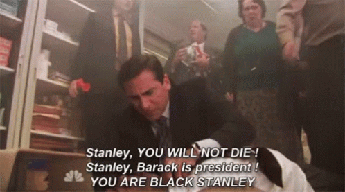 Stanley Barack Is President GIF - Stanley Barack Is President You Are Black GIFs