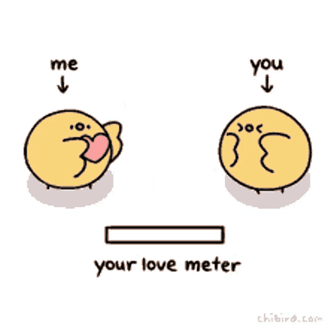 a cartoon of two circles that say me and you