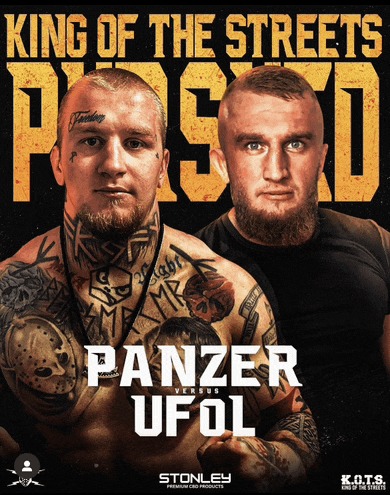 a poster for king of the streets featuring panzer ufol