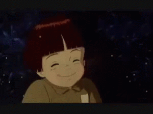 火垂るの墓　節子と清太　スマイル　笑顔 GIF - Grave Of The Fireflies Hayao Mizaki Smile GIFs