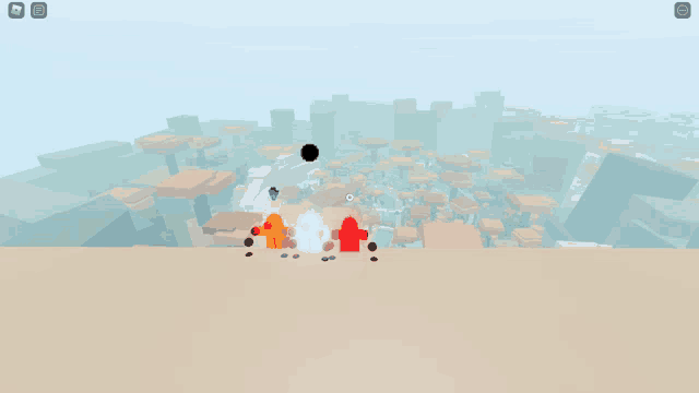 a screenshot of a video game with a few icons on the top left
