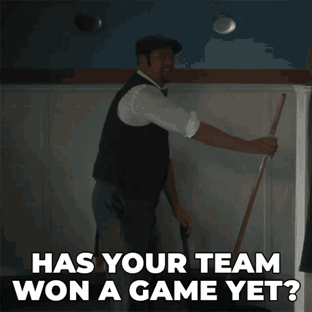 Has Your Team Won A Game Yet Locker Room Attendant GIF - Has Your Team Won A Game Yet Locker Room Attendant Murdoch Mysteries GIFs