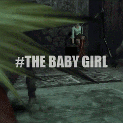 a green background with the words #the baby girl