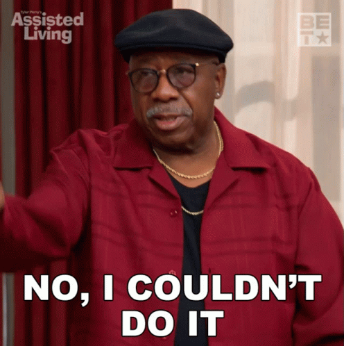 No I Couldnt Do It Vinny GIF - No I Couldnt Do It Vinny Assisted Living GIFs
