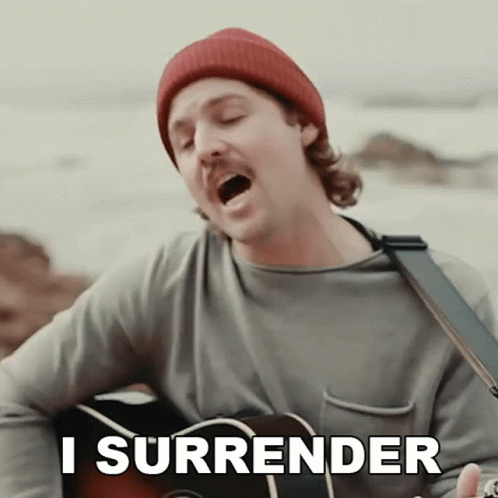 I Surrender Cory Wells GIF - I Surrender Cory Wells End Of A Good Thing Song GIFs