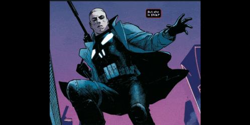 a comic book character named wolverine garrison is holding a bat