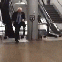 Bernie Sanders Running GIF - Bernie Sanders Running Bye GIFs