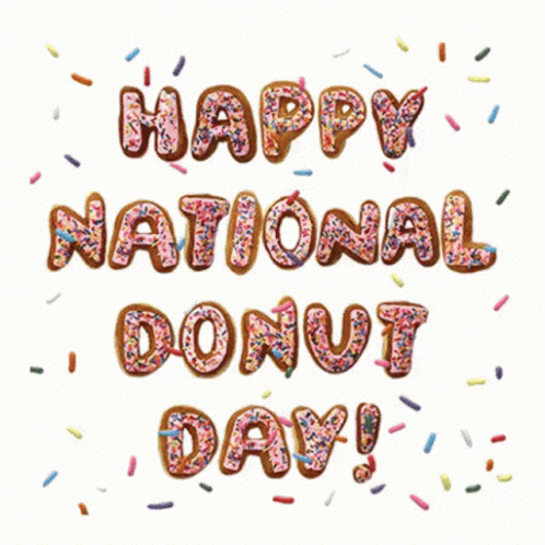 National Donut Day Happy National Doughnuts Day GIF