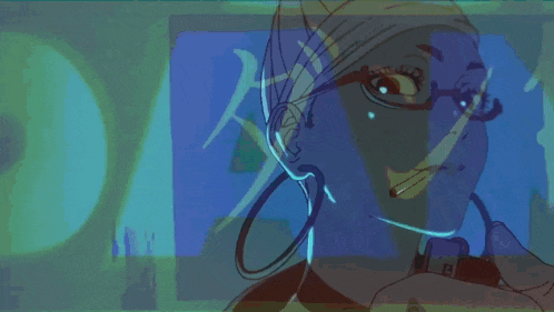 a cartoon drawing of a woman lighting a cigarette with a lighter