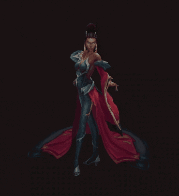 a pixel art drawing of a woman in a red cape
