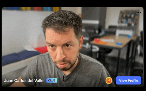 juan carlos del valle is shown in a video