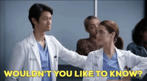 Greys Anatomy Benson Kwan GIF - Greys Anatomy Benson Kwan Wouldnt You Liek To Know GIFs