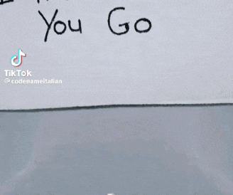 a white piece of paper with the words i hate to see you go written on it