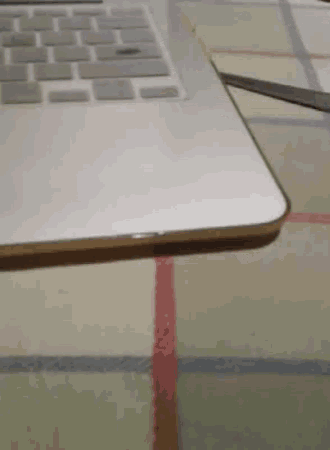 a close up of a laptop on a table