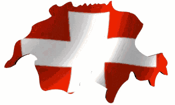 a red and white flag with a cross on it