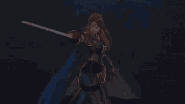 a blue light is coming out of a dark room