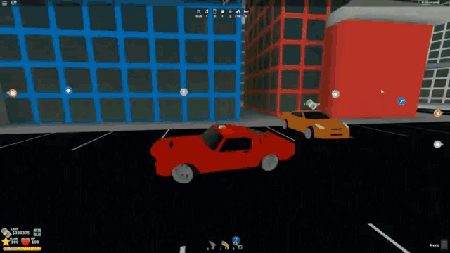 Flipping Car Janky Graphics GIF