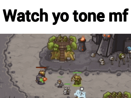 a screenshot of a video game with the words " watch yo tone mf " above it