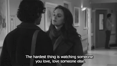 The Hardest Thing Is Watching Someone You Love, Love Someone Else. GIF - Broken Heartbreak Heartbroken GIFs
