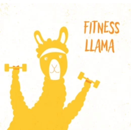 Gym Llama Muscle Llama GIF - Gym Llama Muscle Llama Workout Llama GIFs