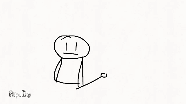 a black and white drawing of a stick figure with the word flipa clip on the bottom .