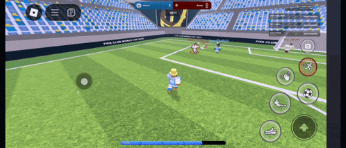 a soccer game is being played on a phone and the score is 0-0